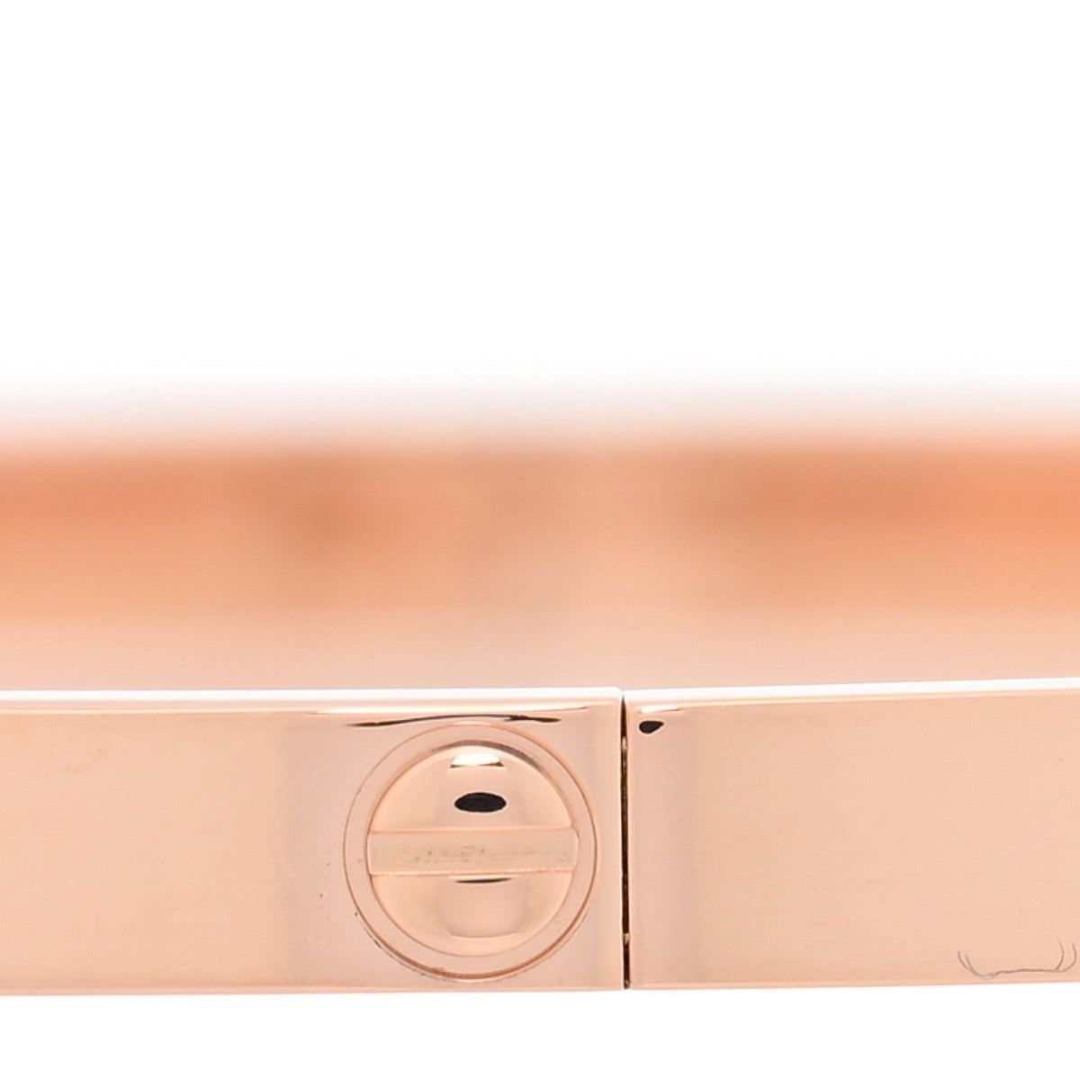 18K Pink Gold 6 Diamond Small LOVE Bracelet 20