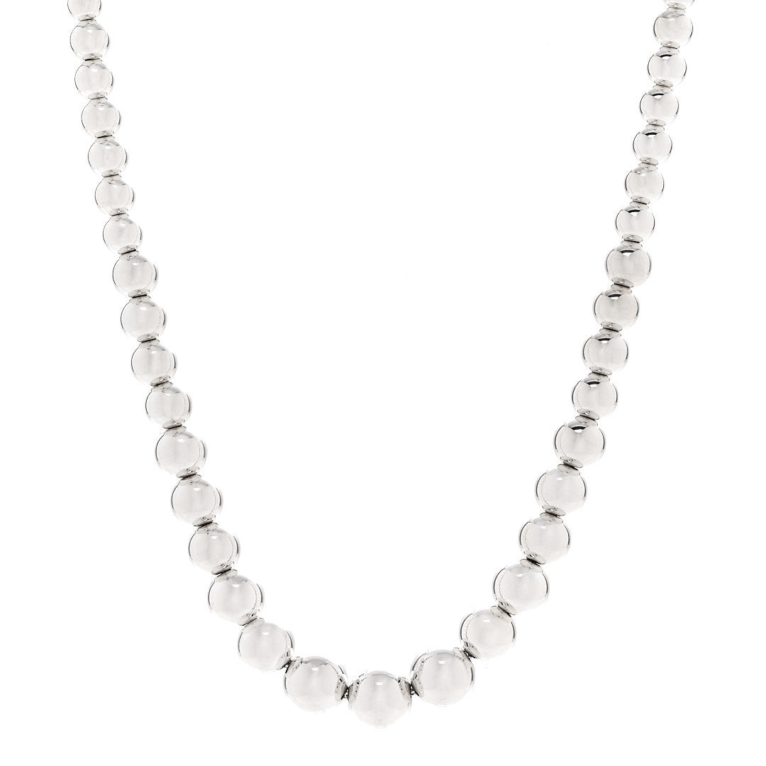 Sterling Silver Hardwear Graduated Ball Necklace