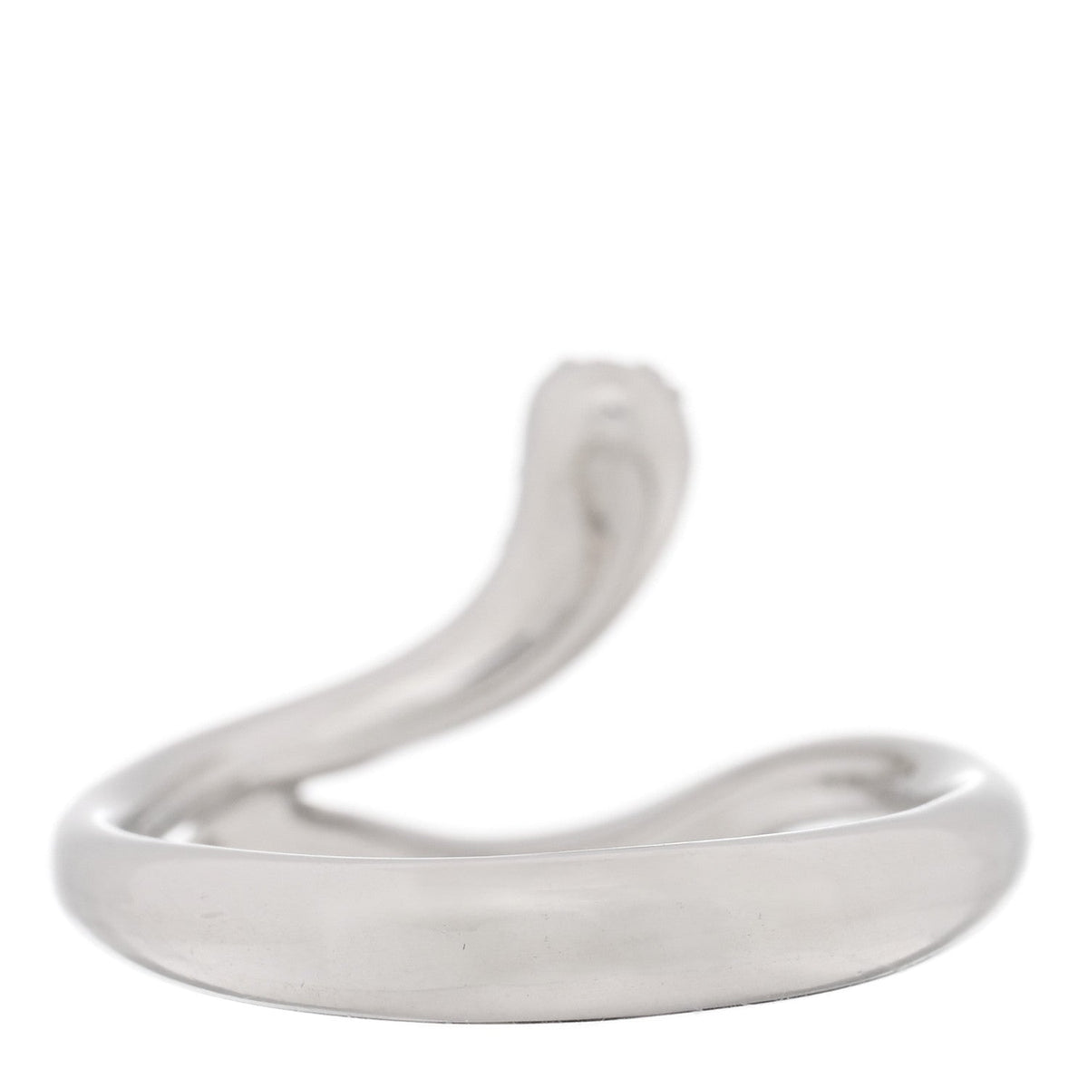 Platinum Diamond Elsa Peretti Open Form Teardrop Ring 51 5.75