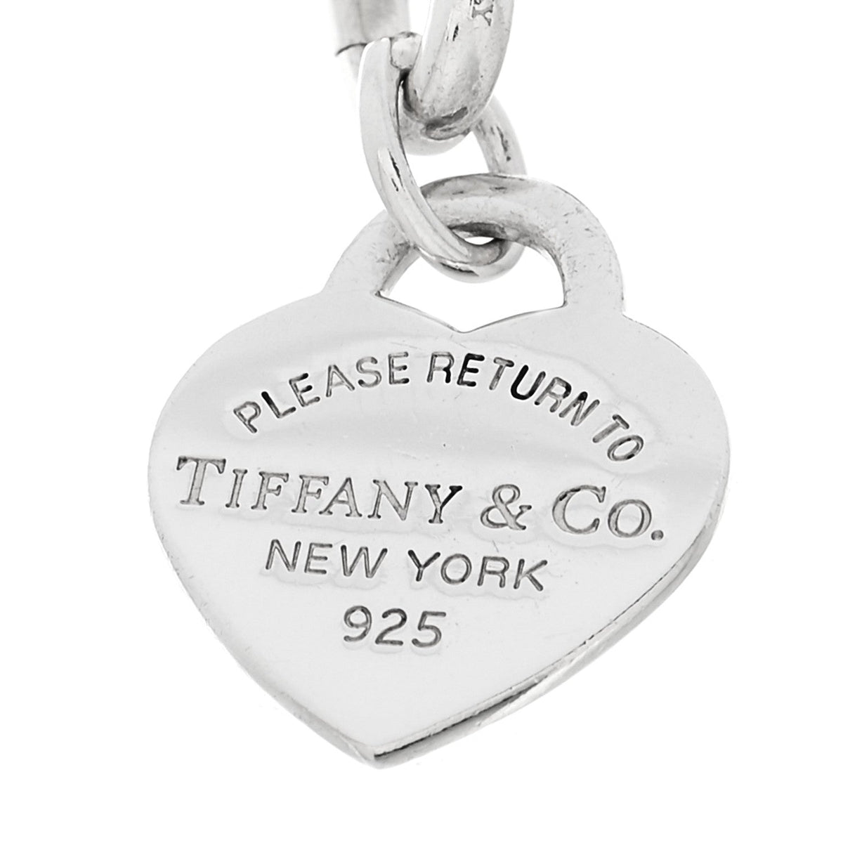 Sterling Silver Small Return to Tiffany Heart Tag Charm Bracelet
