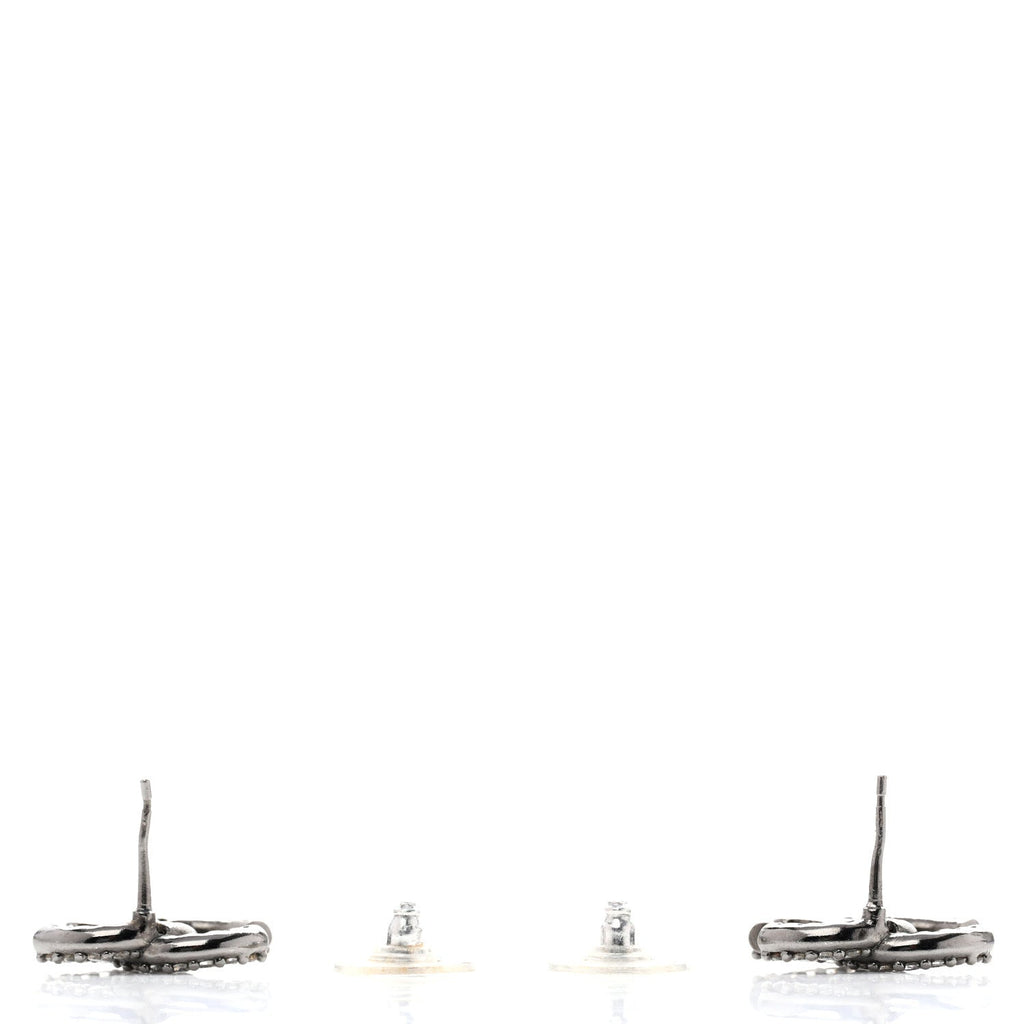 Ruthenium Crystal CC Earrings