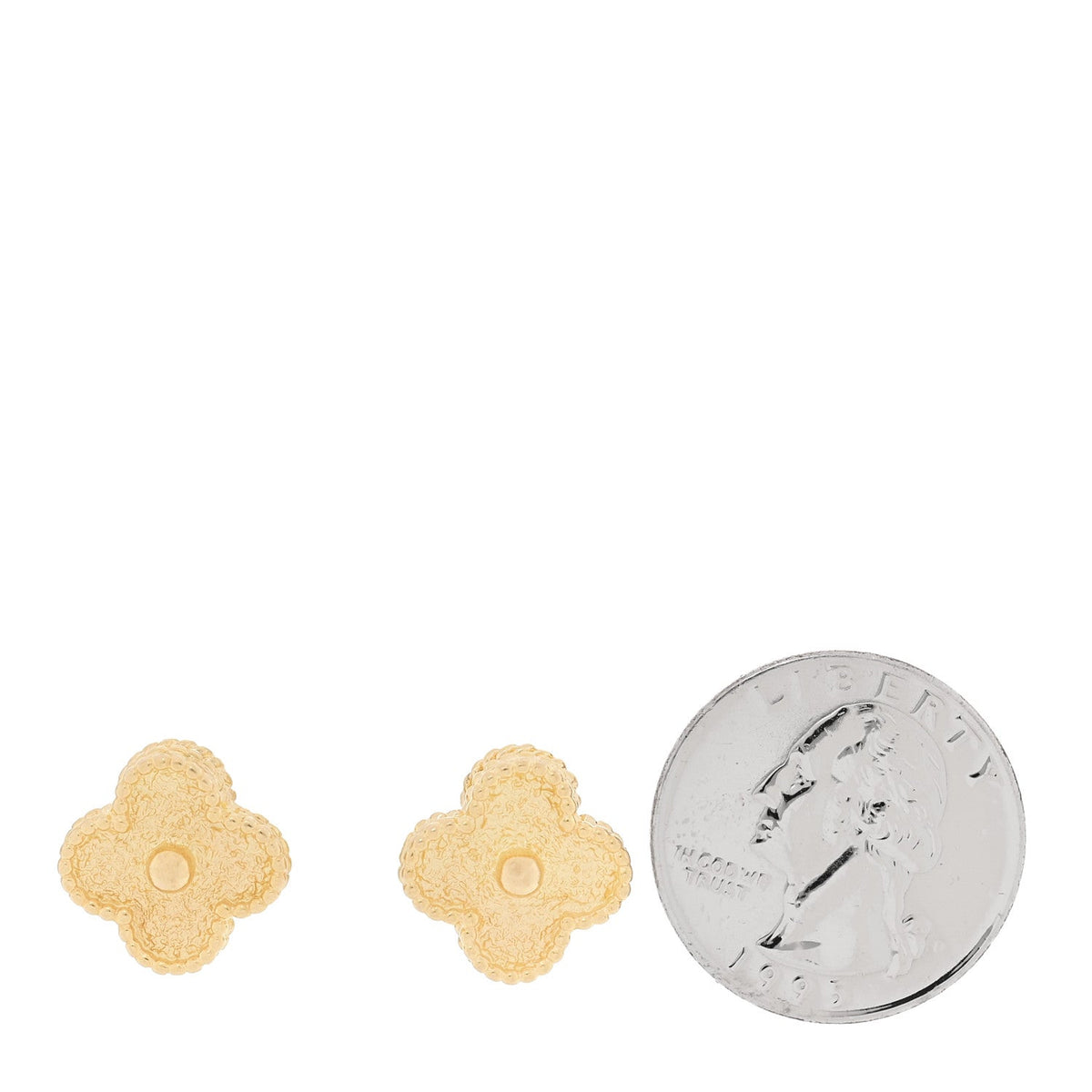 18K Yellow Gold Vintage Alhambra Earrings