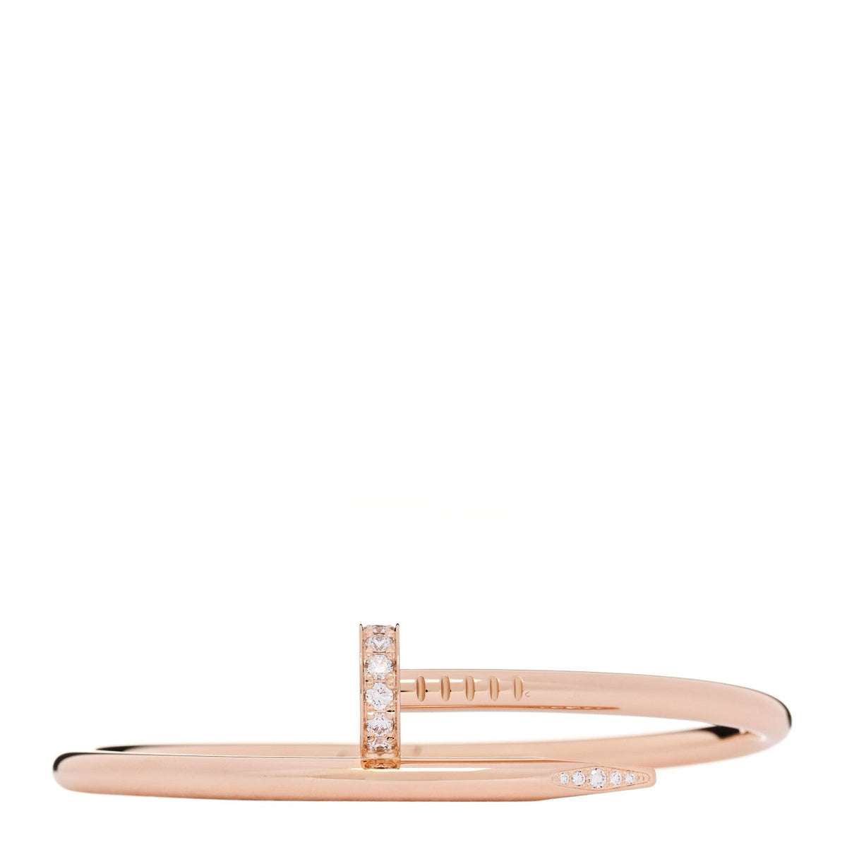 18K Pink Gold Diamond Juste Un Clou Bracelet 16