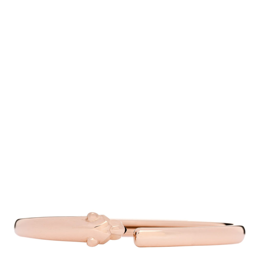 18K Pink Gold Tsavorite Black Onyx Panthere De Cartier Bracelet 16