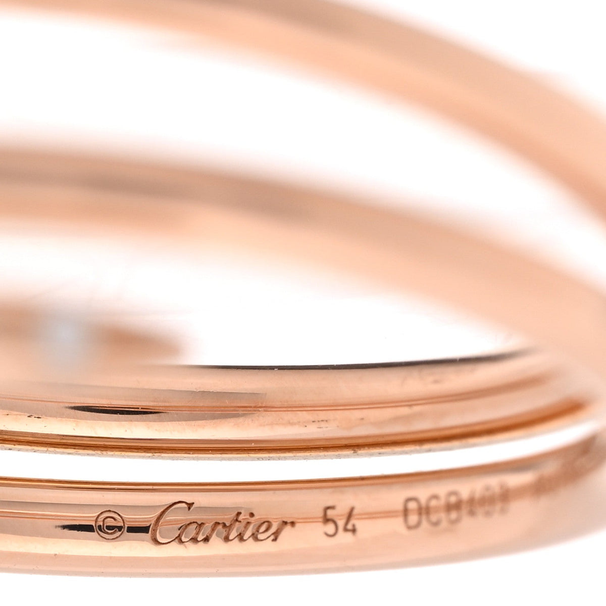 18K Pink Gold Diamond Double Juste Un Clou Ring  54 7