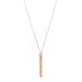 Sterling Silver Rubedo 1837 Bar Pendant Necklace