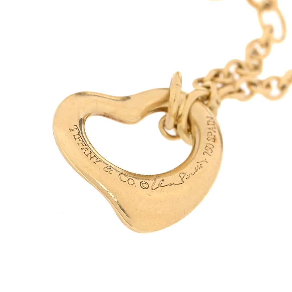18K Yellow Gold Elsa Peretti 5 Open Heart Bracelet