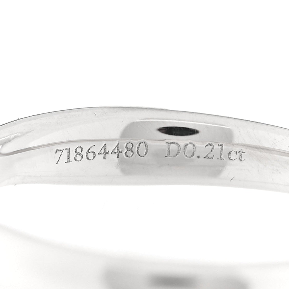 Platinum Diamond .21ct Harmony Solitaire Engagement Ring 48 4.5
