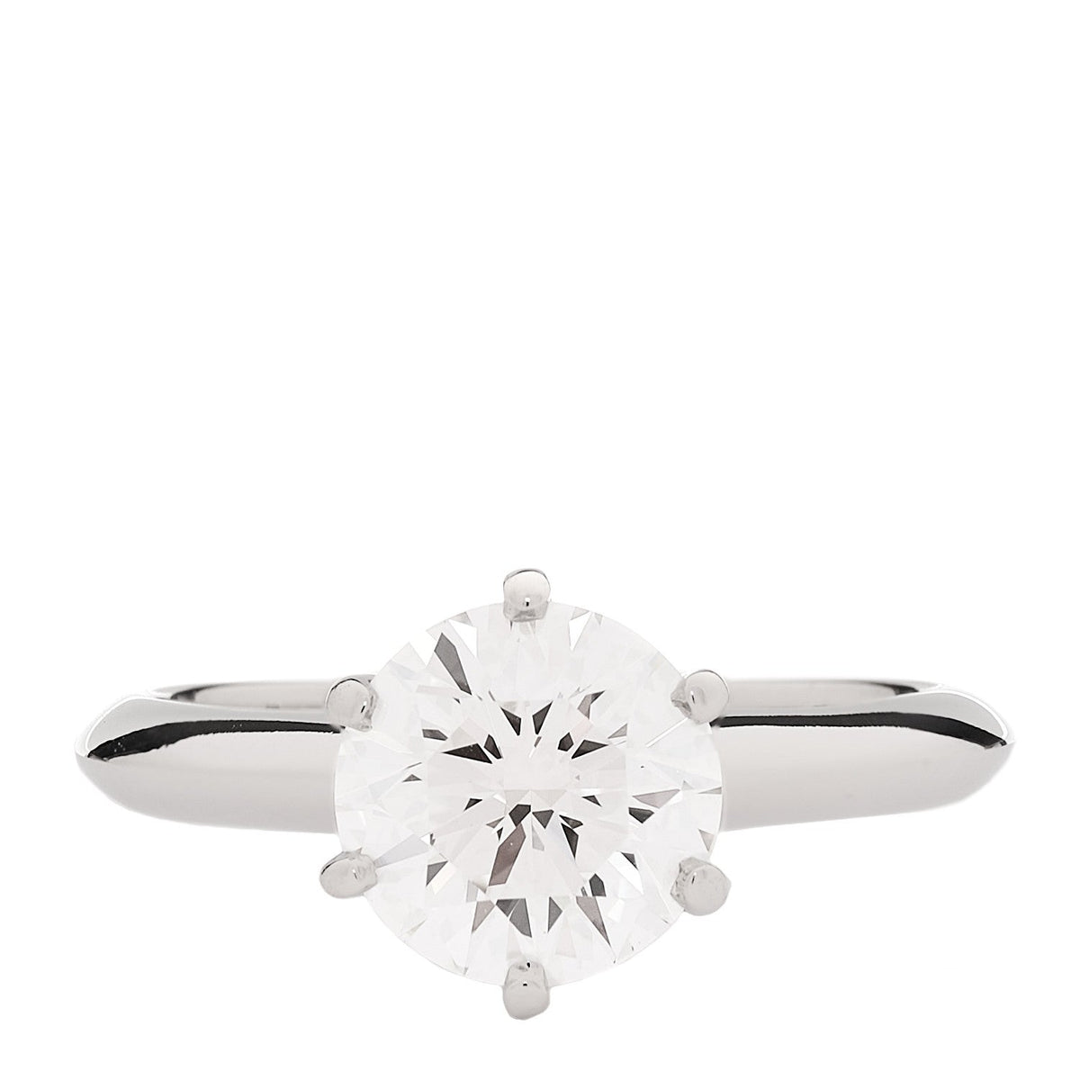 Platinum Diamond 1.62ct Solitaire Engagement Ring 50 5.5