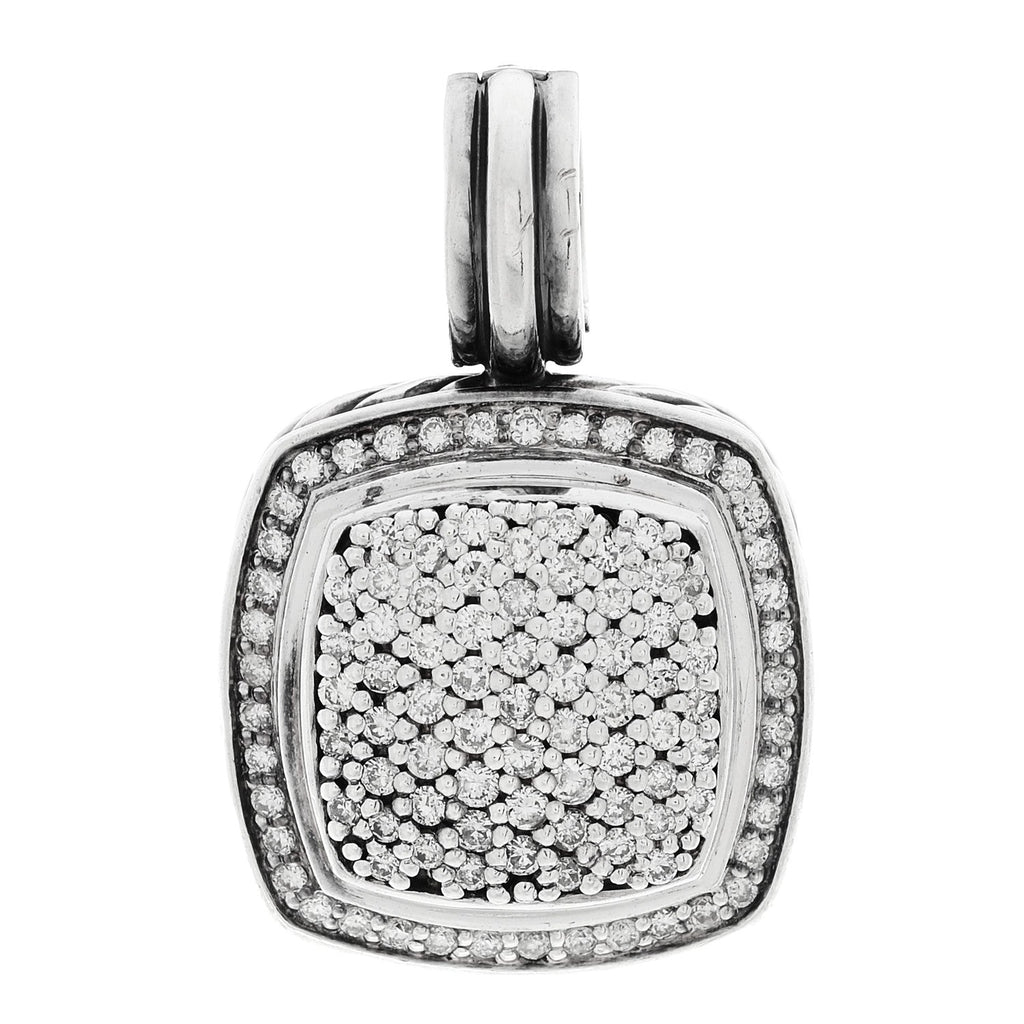 Sterling Silver Diamond 20mm Albion Enhancer Pendant