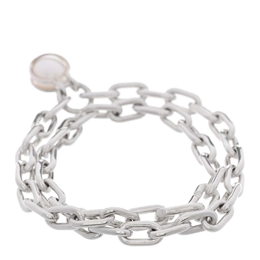 Sterling Silver Cultured Pearl HardWear Link Bracelet