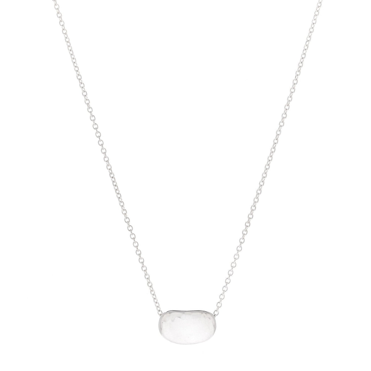 Sterling Silver 11mm Elsa Peretti Bean Pendant Necklace