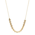 18K Yellow Gold Diamond Victoria Vine East West Necklace