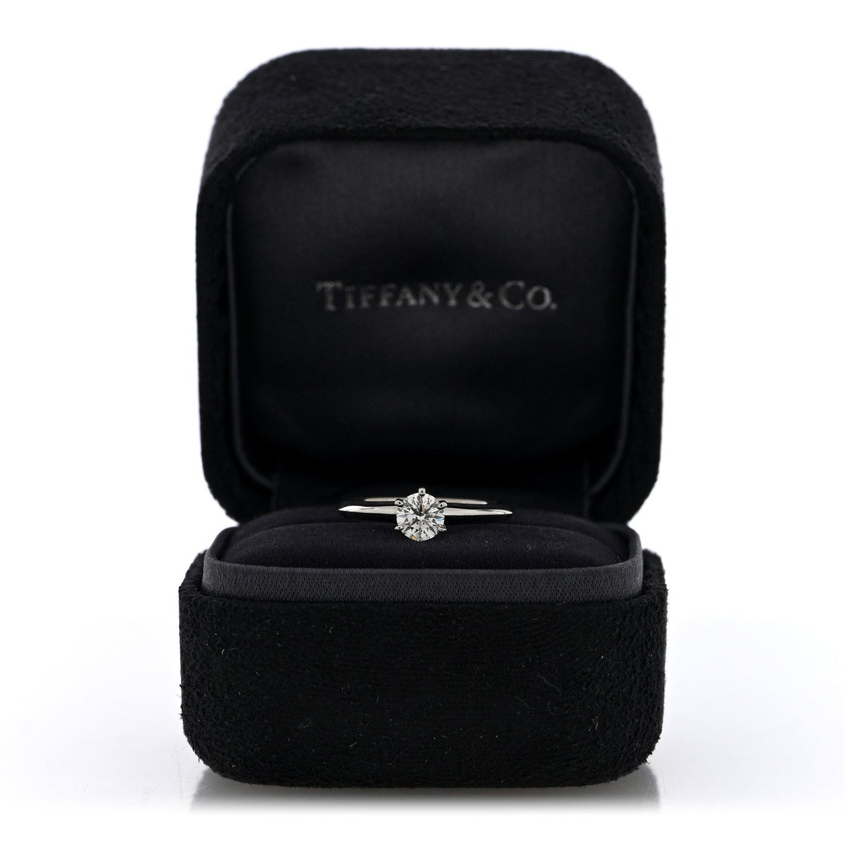 Platinum Diamond .46ct Solitaire Engagement Ring 48 4.5