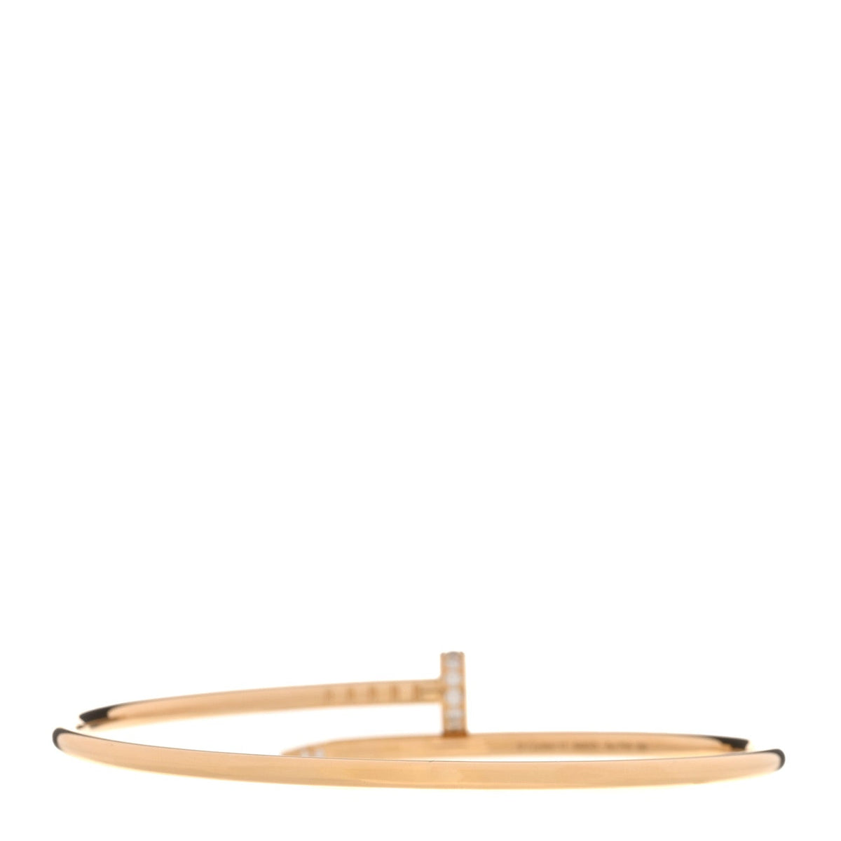 18K Yellow Gold Diamond Small Juste Un Clou Bracelet 17