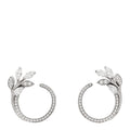 Platinum Diamond Victoria Vine Circle Earrings