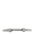 Sterling Silver Diamond Prasiolite 5mm Cable Classics Bracelet