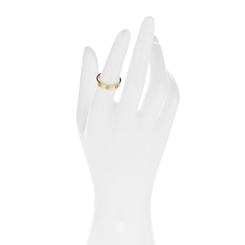 18K Pink Gold 3.5mm LOVE Wedding Band Ring 52 6