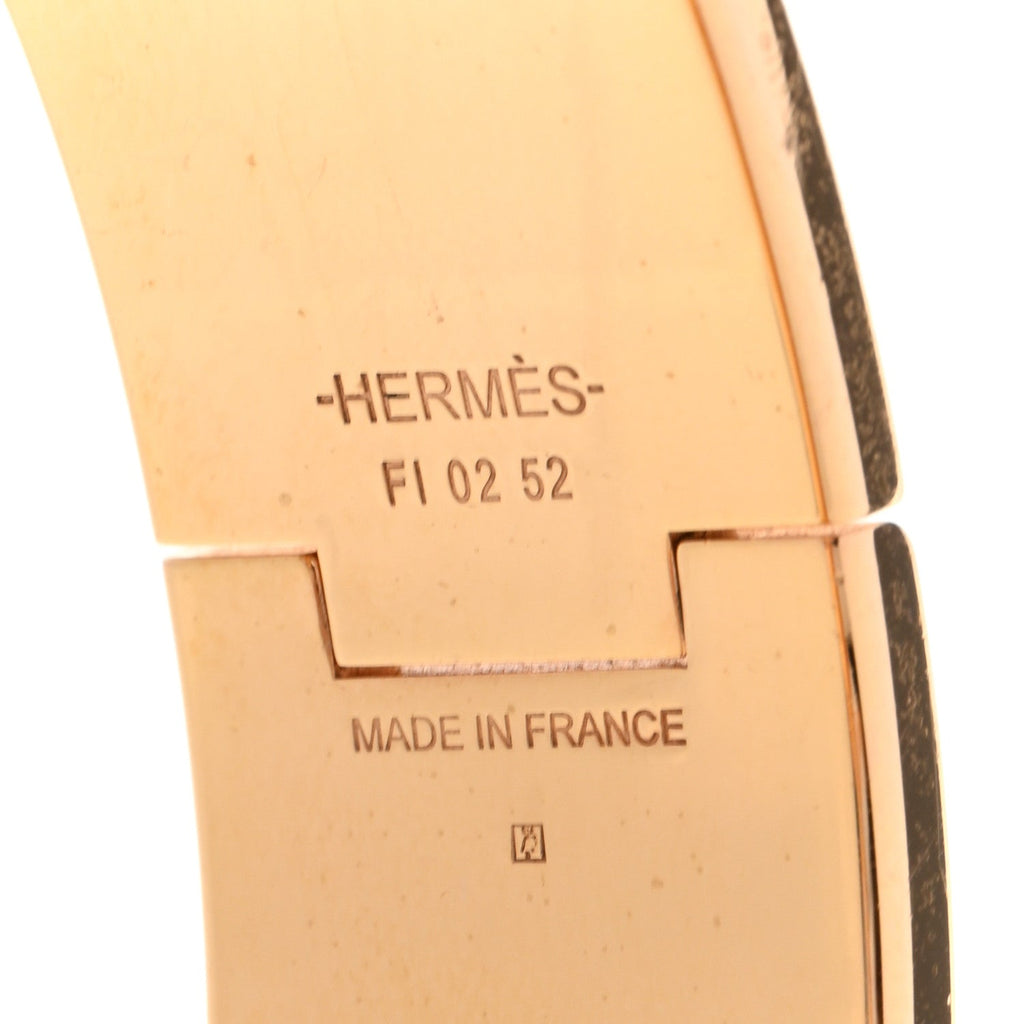 Enamel Wide Clic Clac H Bracelet GM Black