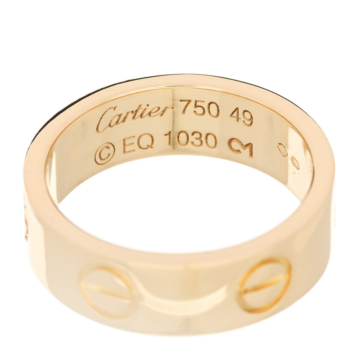 18K Yellow Gold 5.5mm LOVE Ring 49 5