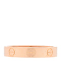 18K Pink Gold 3.5mm LOVE Wedding Band Ring 52 6