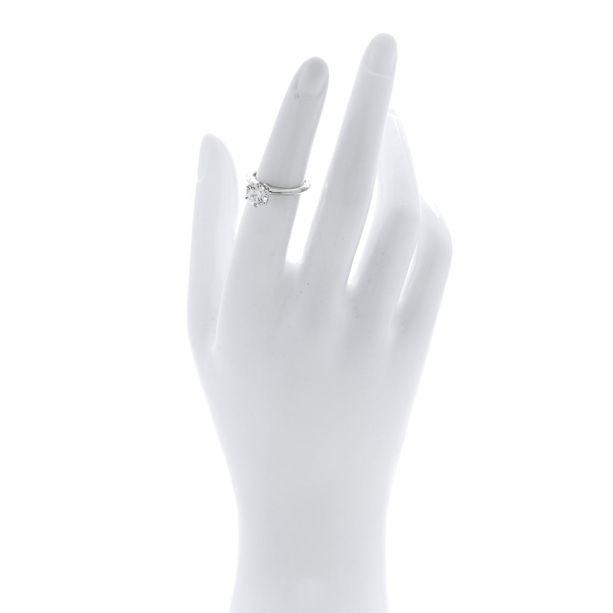 Platinum Diamond 1.30ct Solitaire Engagement Ring 49 5