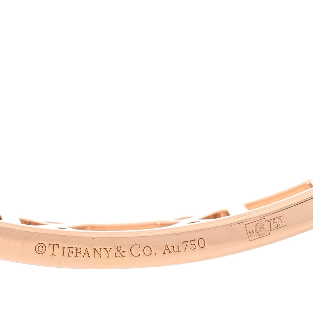 18K Rose Gold Open Narrow Atlas Bangle