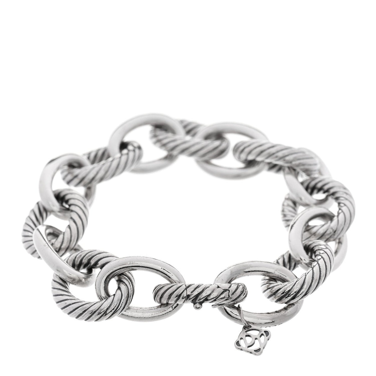 Sterling Silver 17mm Large Oval Link Bracelet