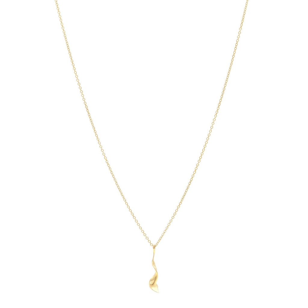 18K Yellow Gold Frank Gehry Orchid Pendant Necklace