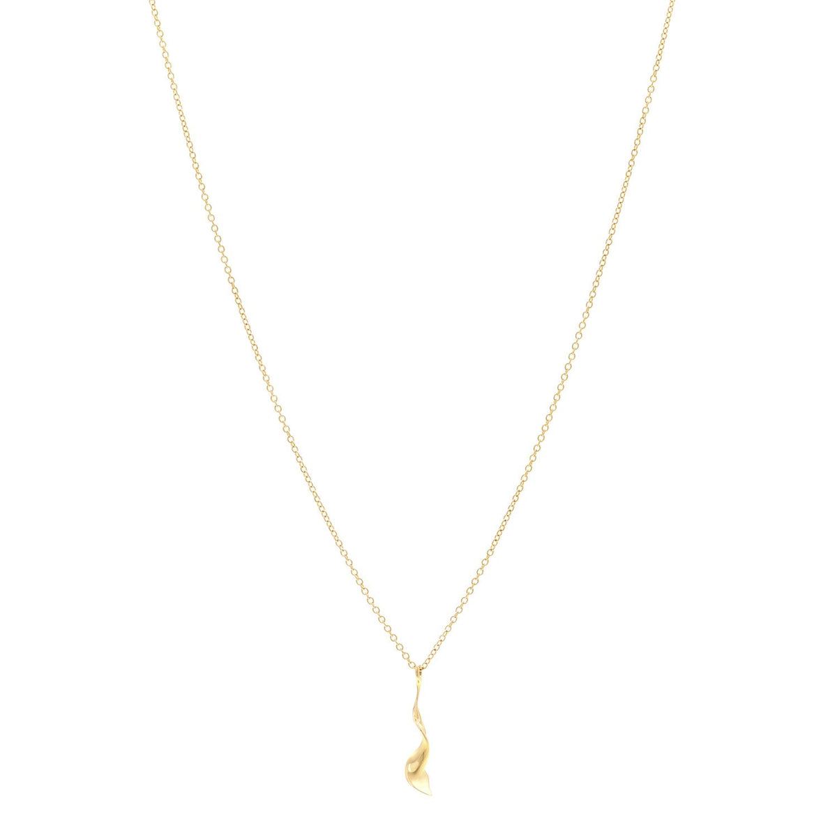 18K Yellow Gold Frank Gehry Orchid Pendant Necklace