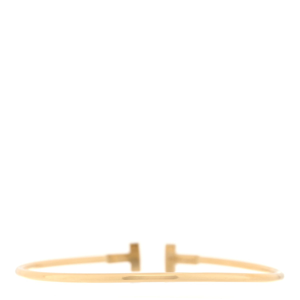18K Yellow Gold Narrow T Wire Bracelet