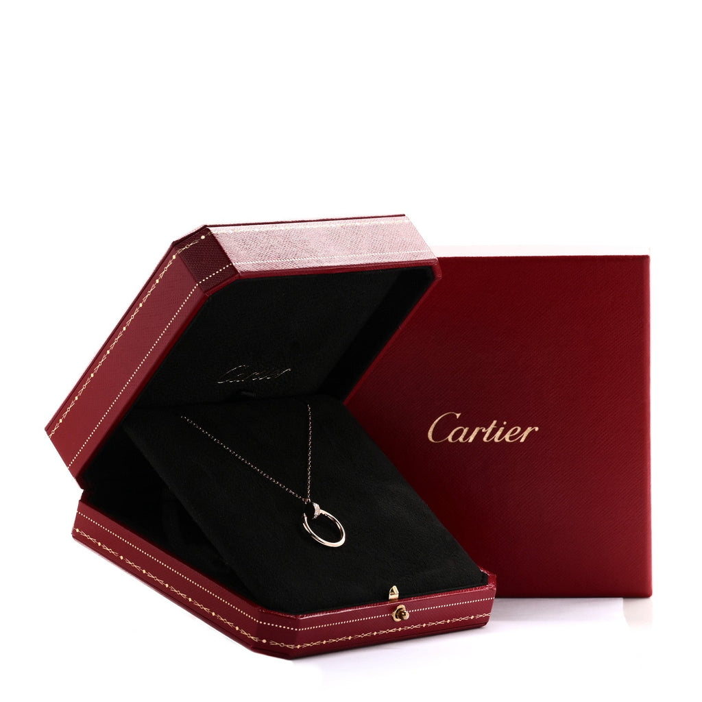 18K Pink Gold Diamond Juste Un Clou Pendant Necklace