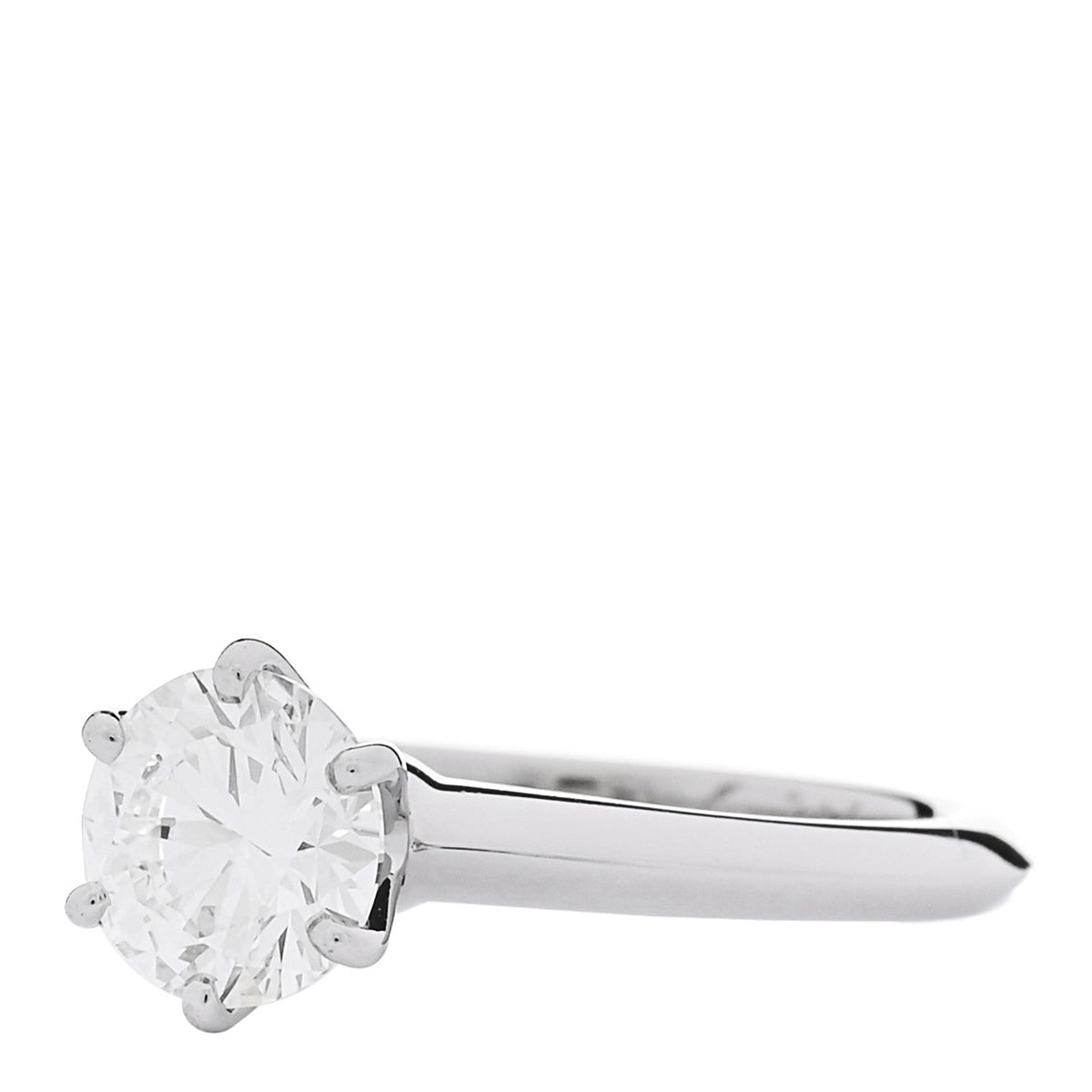 Platinum Diamond 1.30ct Solitaire Engagement Ring 49 5