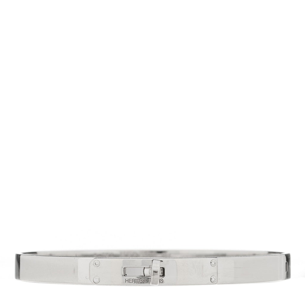 18K White Gold Diamond PM Kelly Bracelet ST