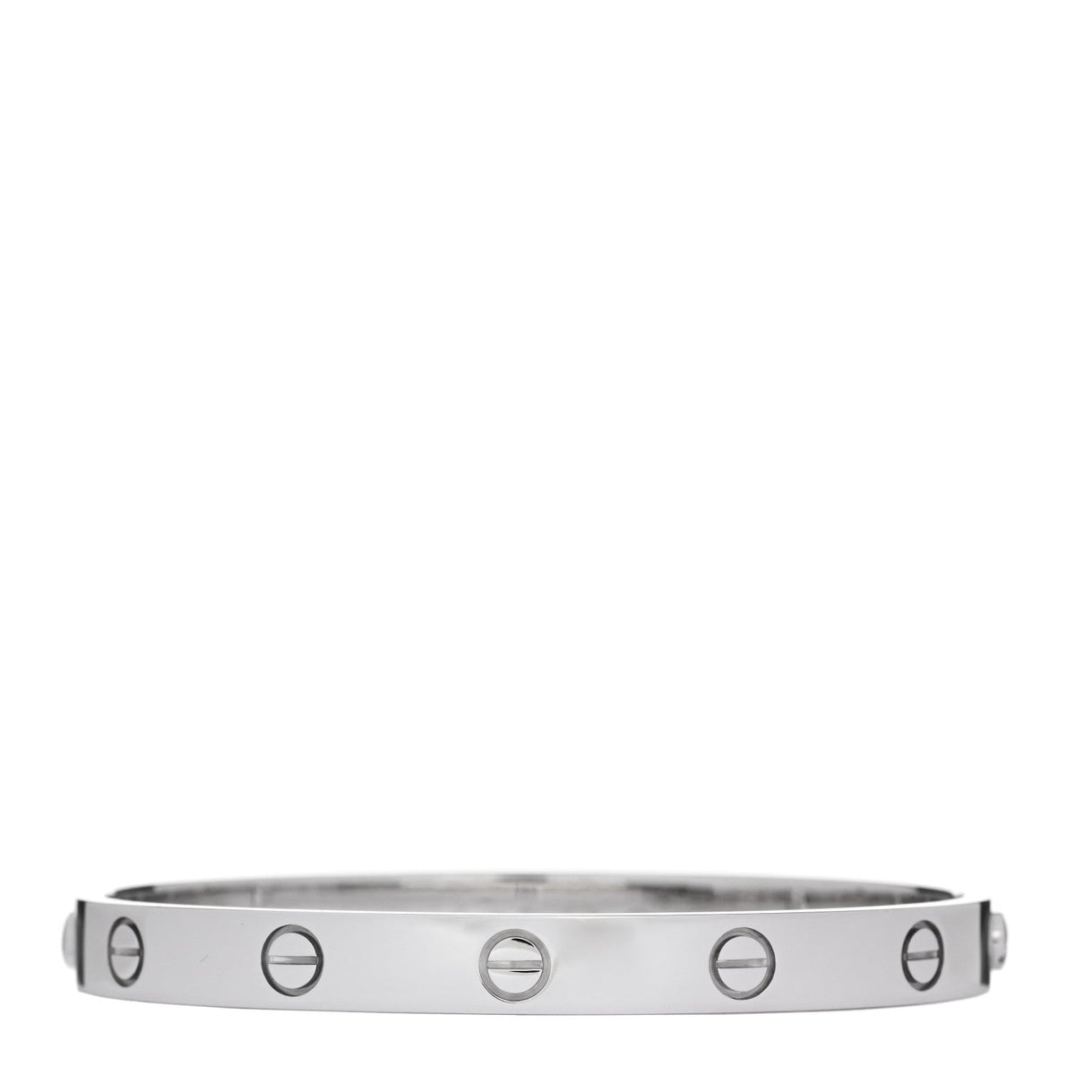 18K White Gold LOVE Bracelet 17
