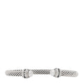 Sterling Silver Diamond Pearl 5mm Cable Classics Princess Bracelet