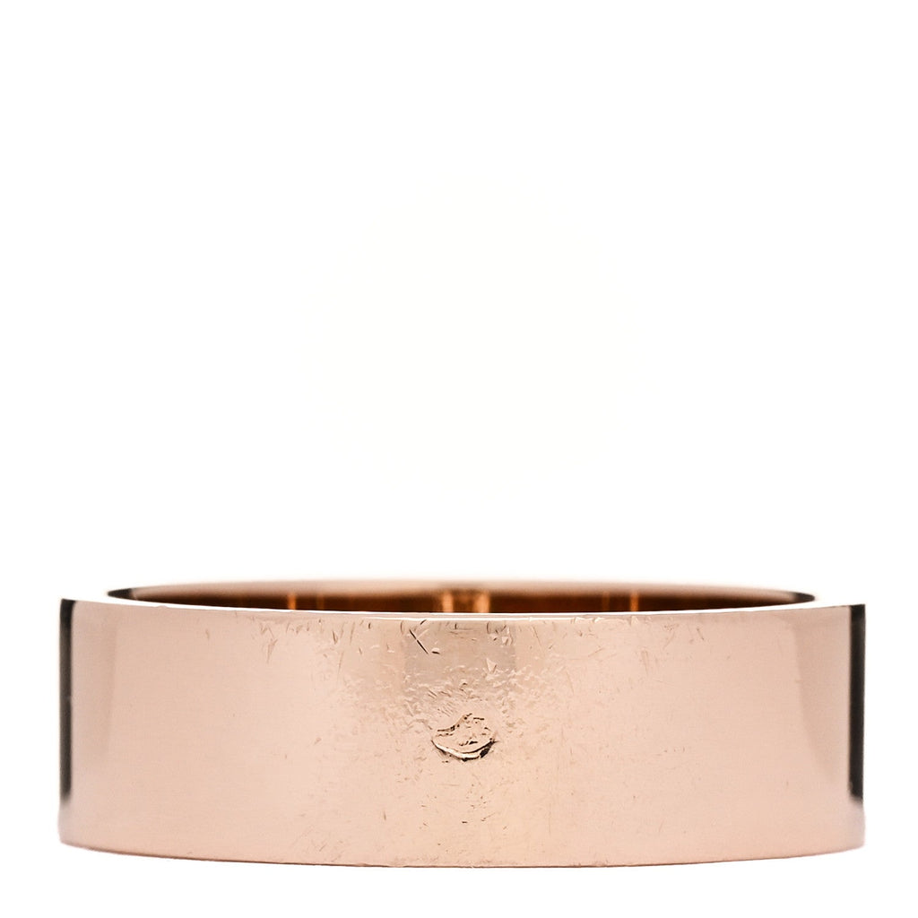 18K Rose Gold Diamond PM H D'Ancre Ring 50 5.25