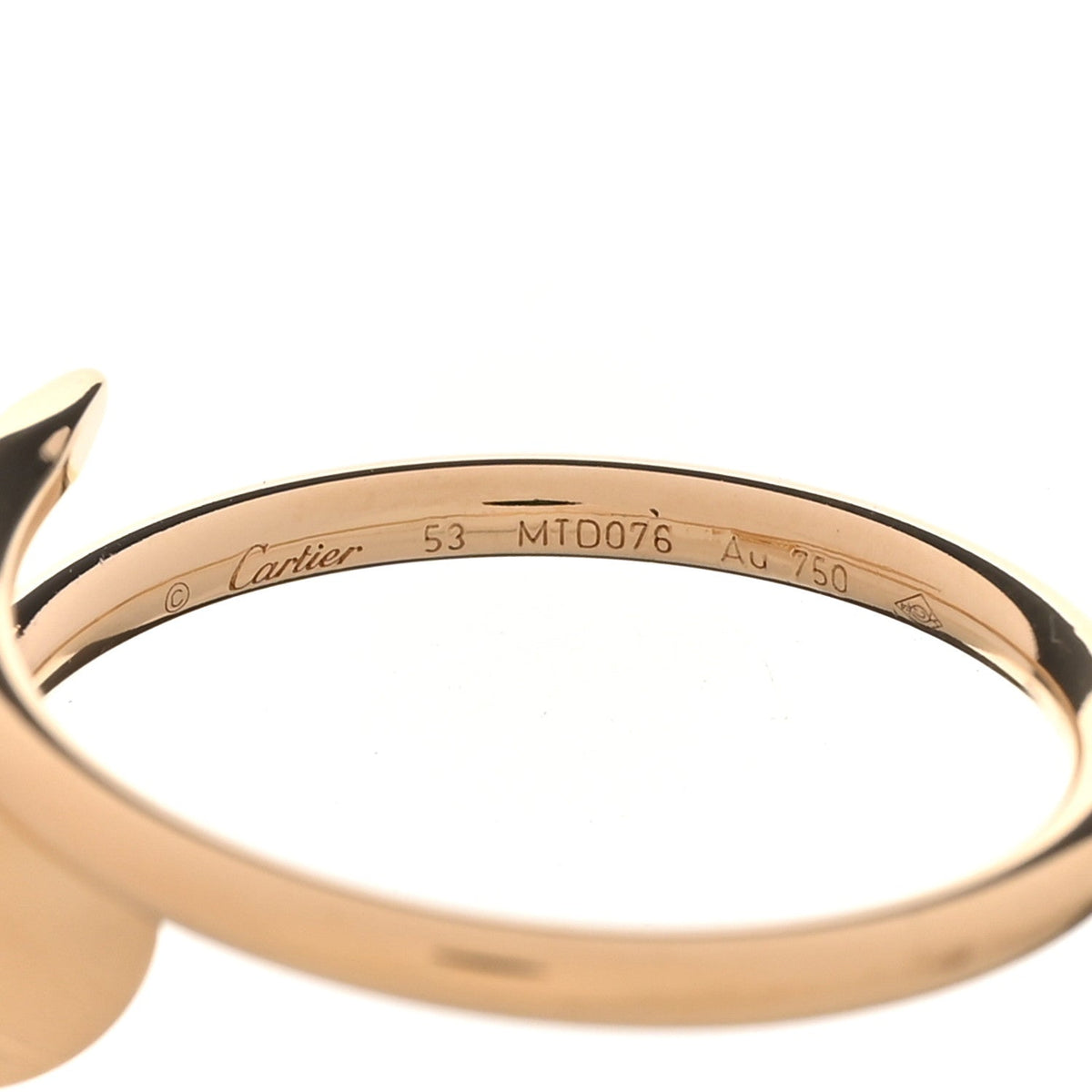 18K Yellow Gold Small Juste Un Clou Ring 53 6.5