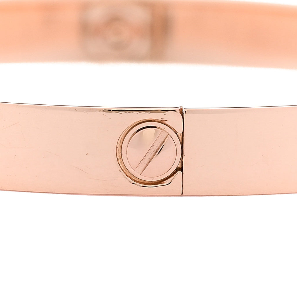 18K Pink Gold 4 Diamond LOVE Bracelet 18