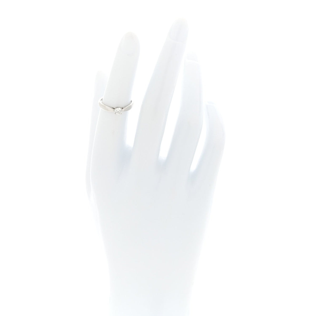 Platinum Diamond .21ct Harmony Solitaire Engagement Ring 48 4.5