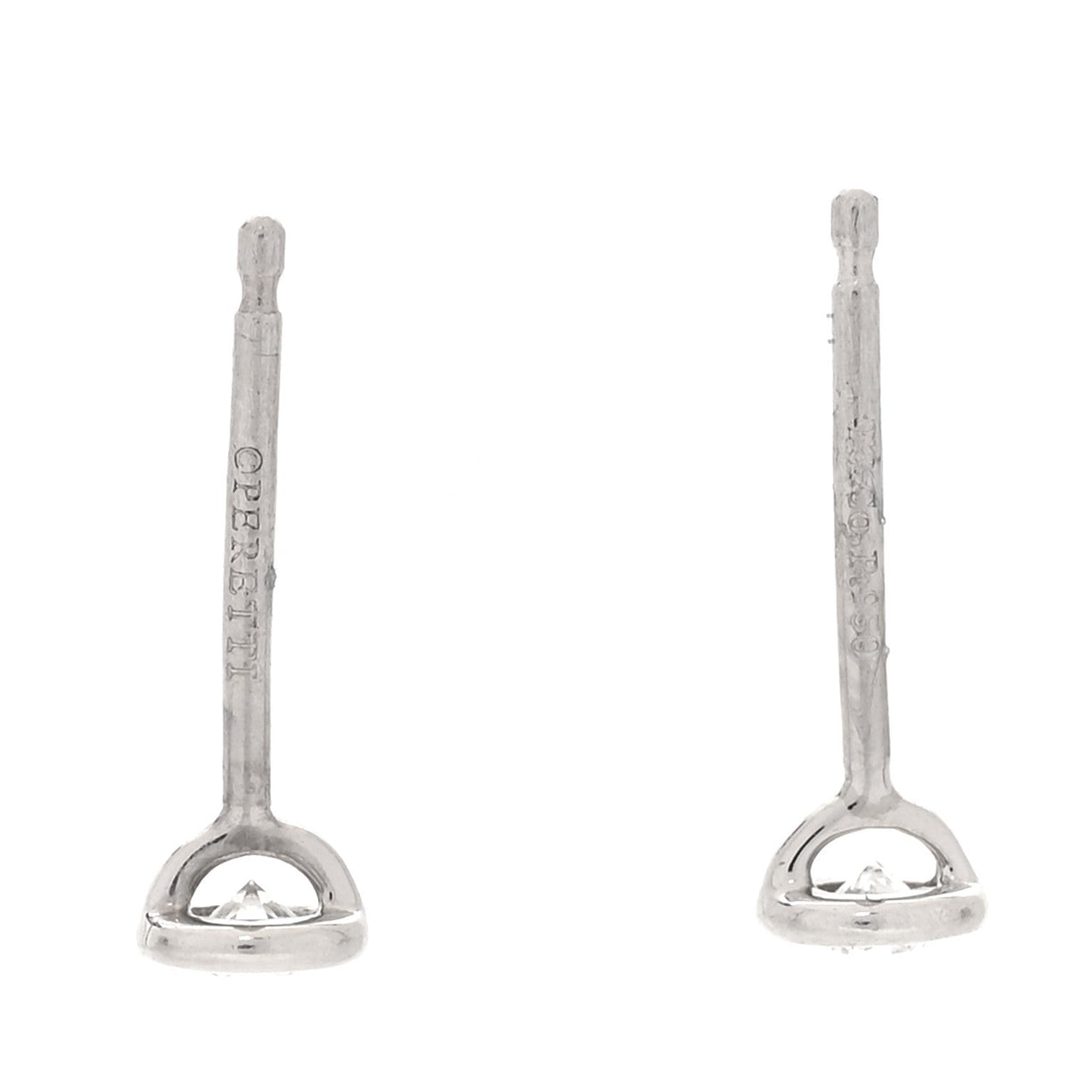 Platinum Diamond .14ctw Elsa Peretti Diamonds By The Yard Earrings