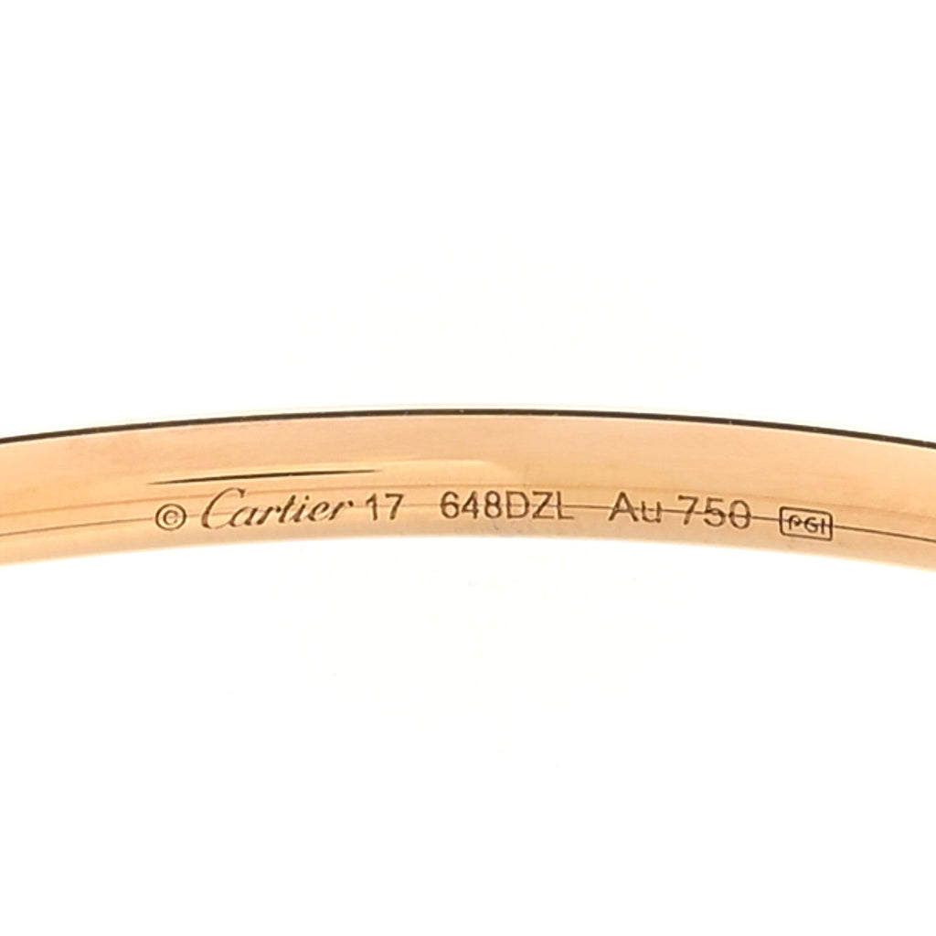 18K Yellow Gold Diamond Small Juste Un Clou Bracelet 17