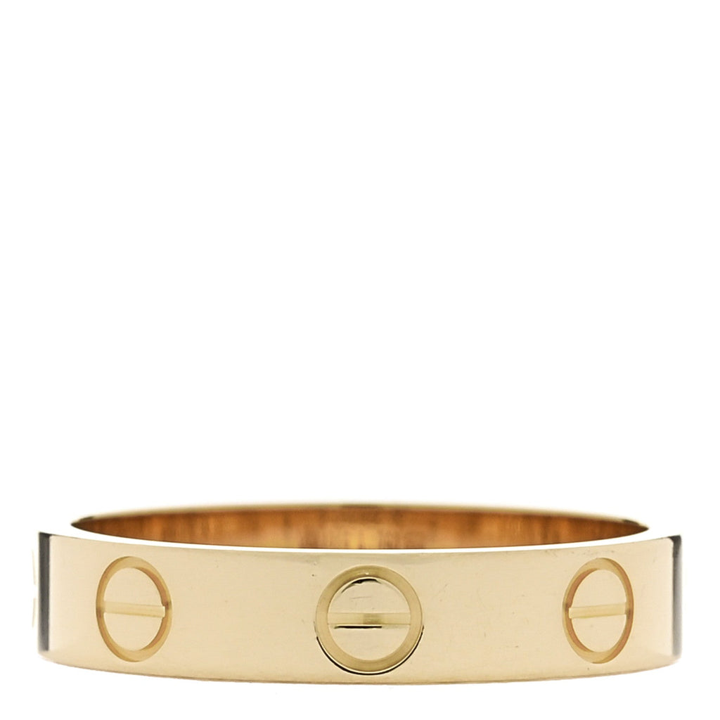 18K Yellow Gold 3.5mm LOVE Wedding Band Ring  50 5.25