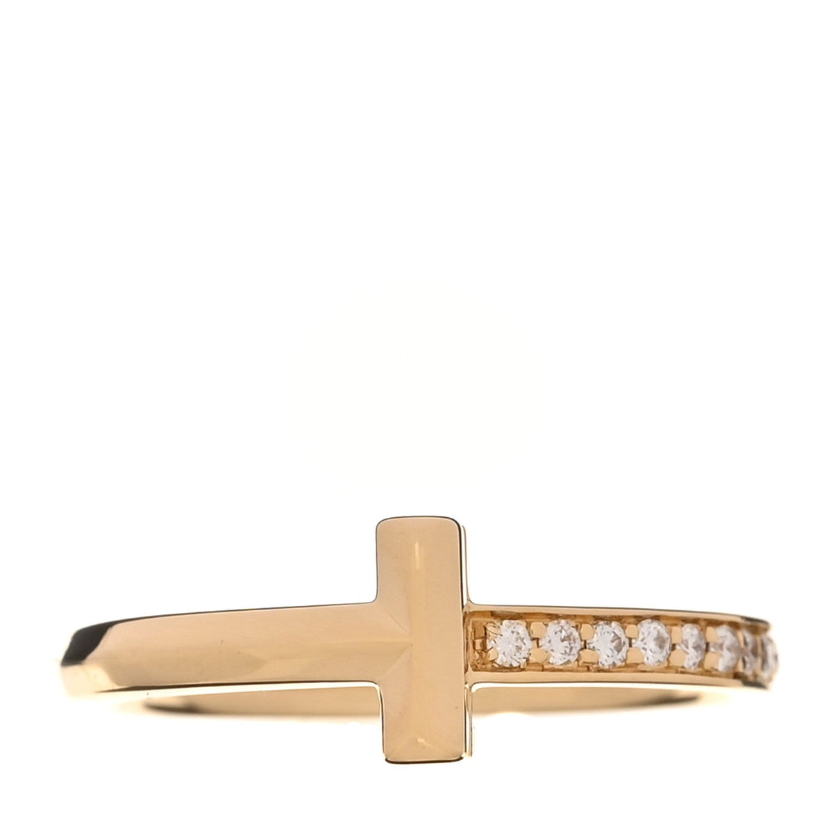18K Yellow Gold Diamond 2.5mm T T1 Ring 55 7.25