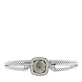 Sterling Silver Diamond Prasiolite 10mm Albion Cable Bracelet