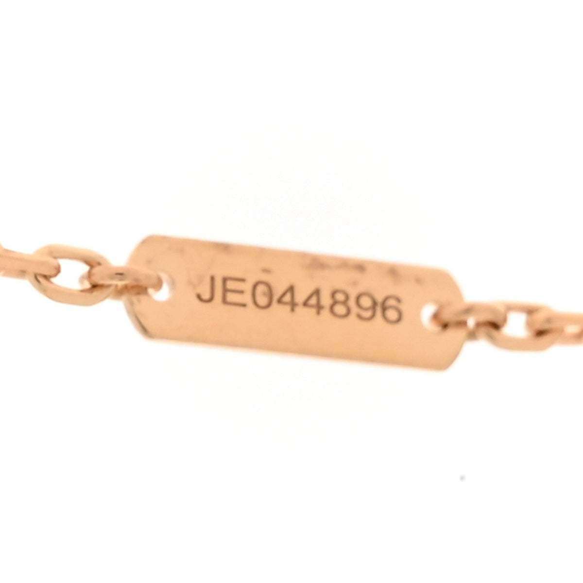 18K Rose Gold Letterwood Magic Alhambra Long Necklace