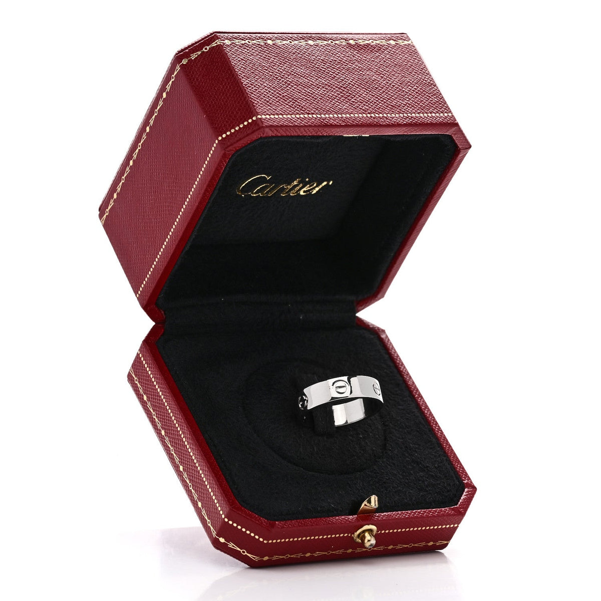 18K White Gold 5.5mm LOVE Ring 61 9.5