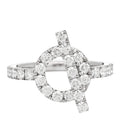 18K White Gold Diamond Finesse Ring 49 4.75