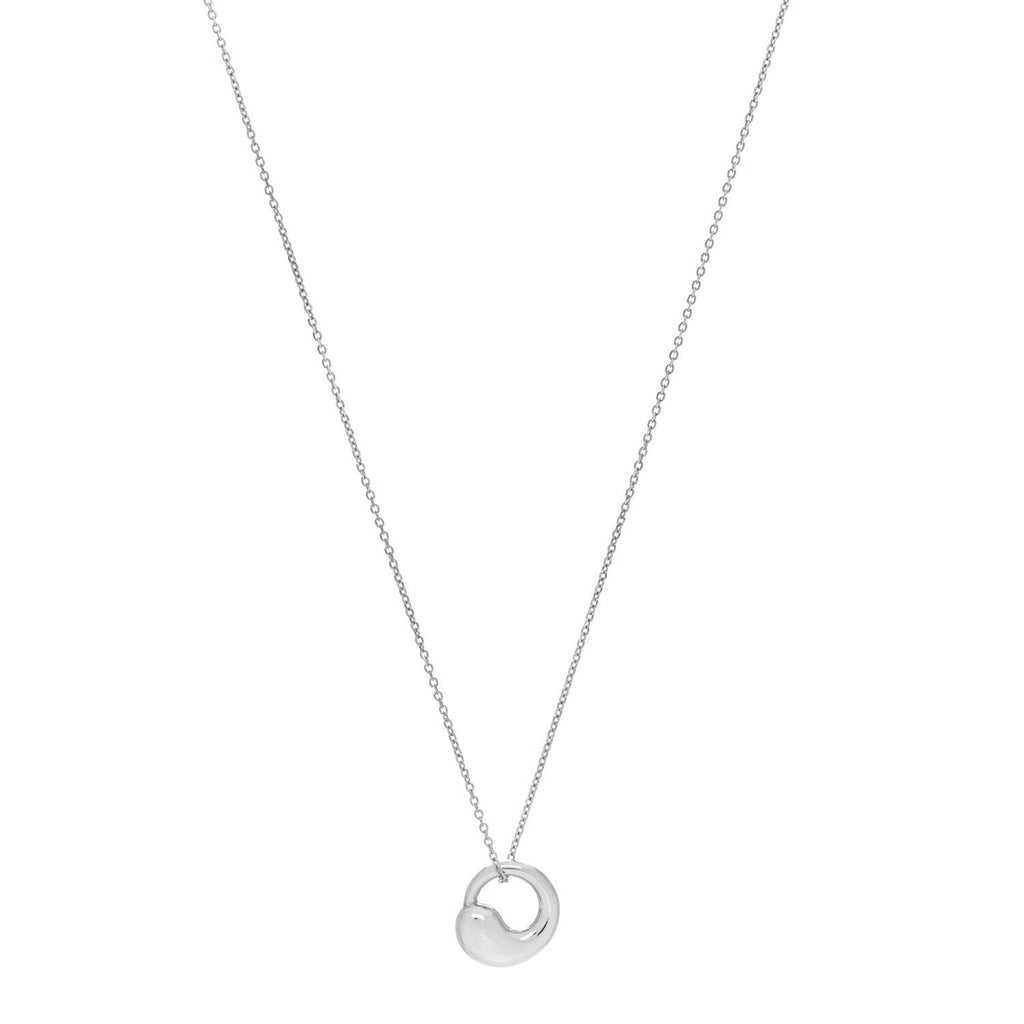 Sterling Silver 12mm Elsa Peretti Eternal Circle Pendant Necklace