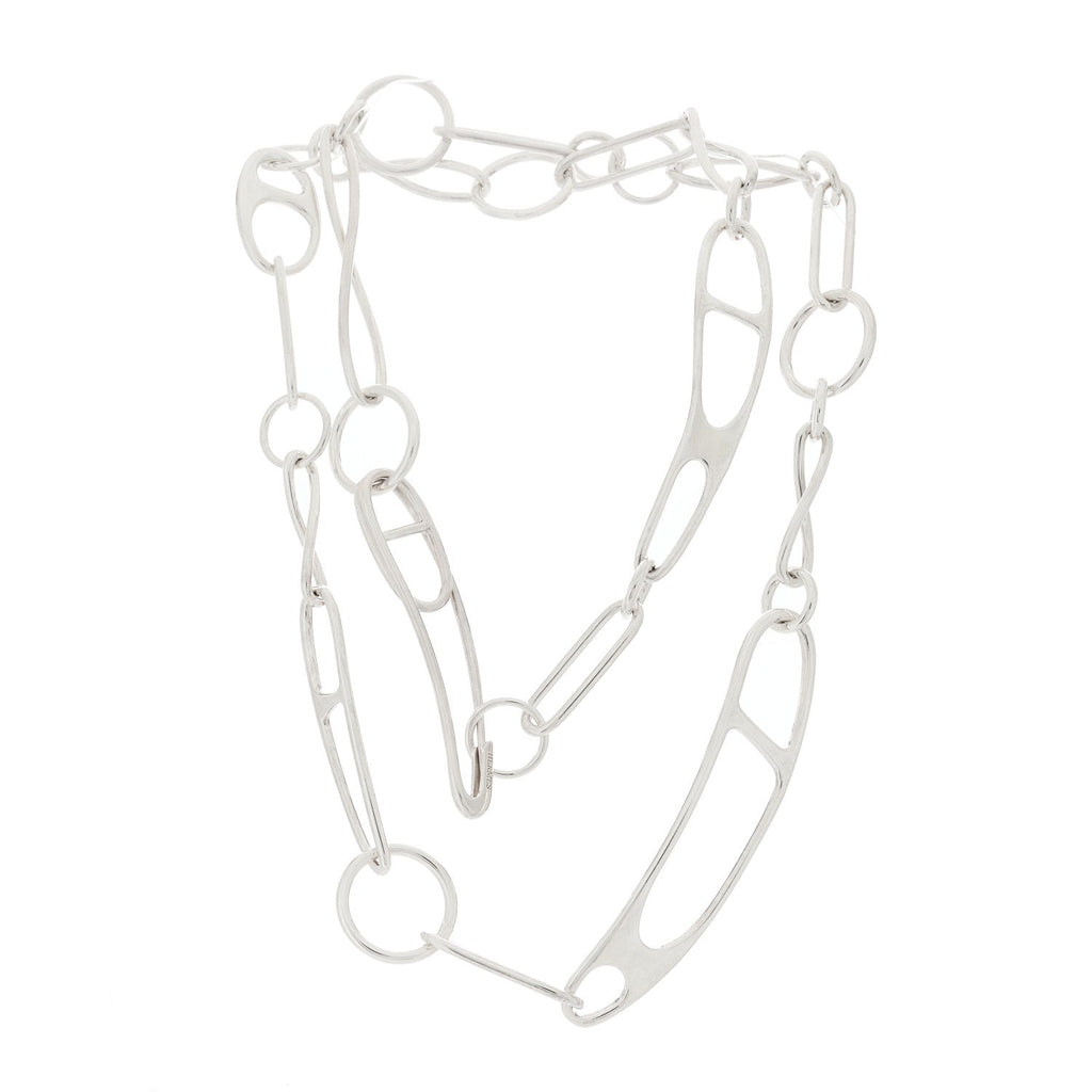 Sterling Silver Chaine d'Ancre Punk Necklace ST